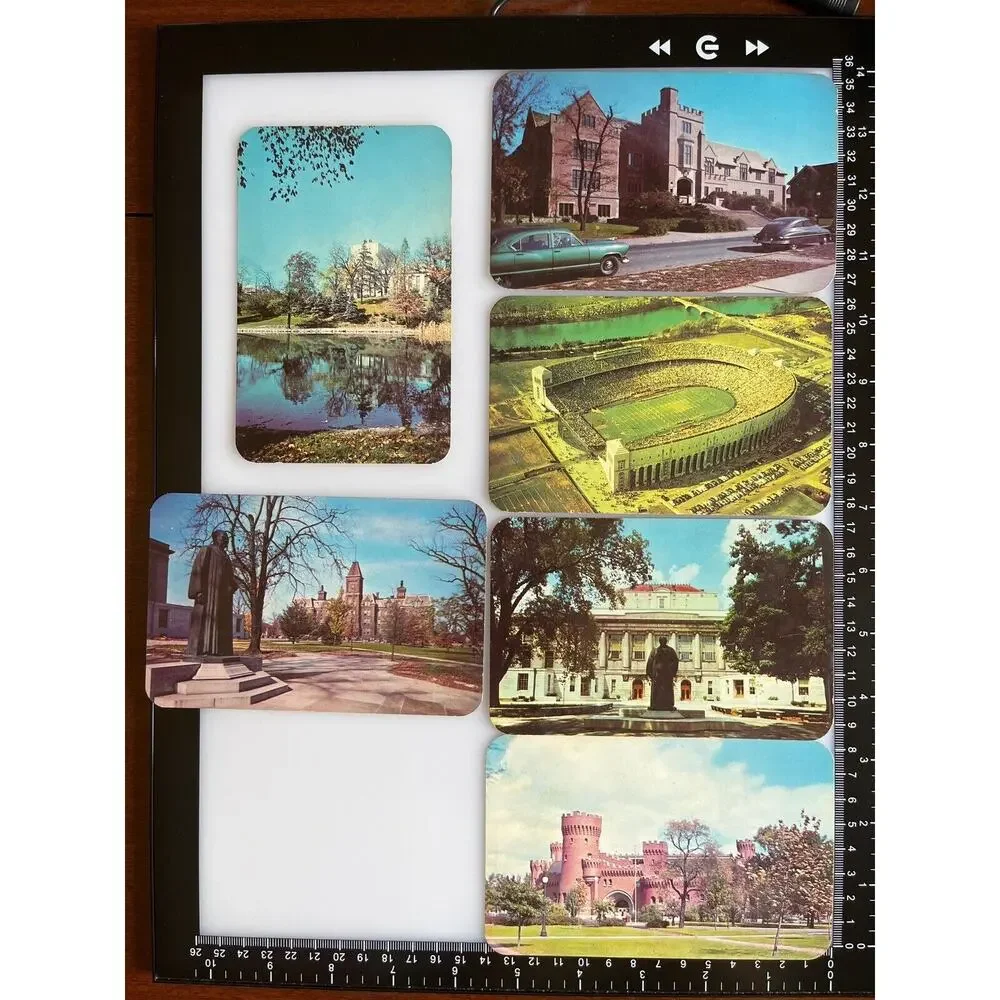 Vtg 1951 Ephemera Souvenir Set (6) Ohio State Univ Dextone Kodachrome Ansco SEE